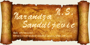Narandža Sanduljević vizit kartica
